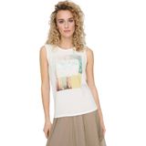 Only - Flora - Mouwloos T-shirt - Wit - Regular Fit