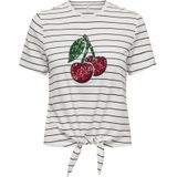 ONLY Kurzarmshirt ONLKITA LIFE S/S FRUIT KNOT TOP BOX JRS