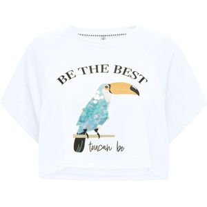 Only - Onlkita Life s s Toucans Top Box Jrs - Meisjes - t-Shirts