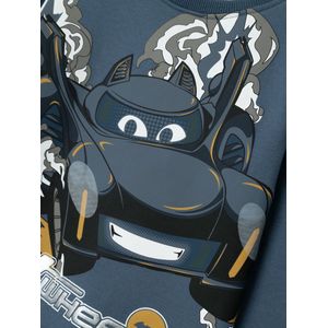 Name it - Nmmsepp Batwheels Nreg Sweat Bru Wab - Jongens - Sweaters