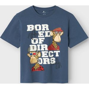Name it - Nkmaros Boredofd Ss Nreg Top Box Sky - Jongens - t-Shirts