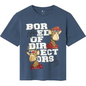 Name it - Nkmaros Boredofd Ss Nreg Top Box Sky - Jongens - t-Shirts