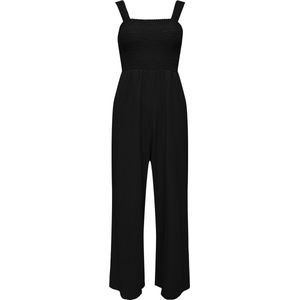 Only - Elise - Jumpsuit - Effen - Regular Fit, Vierkante Hals, Steekzakken