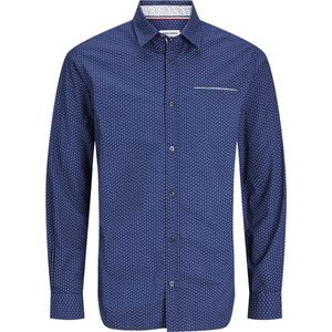 Overhemd - Medieval Blue - Knoopsluiting - Lange Mouwen - Normale Kraag