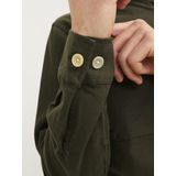 Jack & Jones Darren Overshirt - Groen - Twill - Lange Mouwen - Knoopsluiting