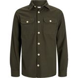 Jack & Jones Darren Overshirt - Groen - Twill - Lange Mouwen - Knoopsluiting