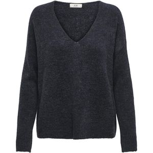 Jacqueline de Yong - Gemêleerde Trui - Nacht Sky - Knitwear - Regular Fit