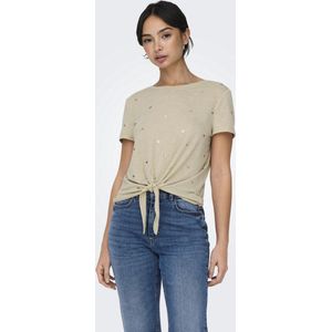 ONLY - ONLISABELLA LIFE FOIL TOP BOX JRS - Dames - T-shirt - Wit