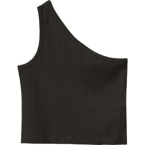 Top - Streepmotief - Ribgebreid - Mouwloos - Slim Fit