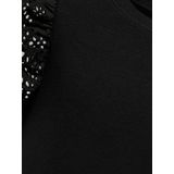 Jurk - Mini - Katoen - Korte Mouwen - Ruches