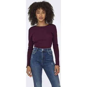 Only - Carlotta - T-shirt - Zwart - Katoen