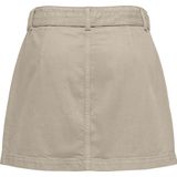 Only - Casual Rok - Taupe - 100% Katoen - High Waist