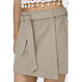 Only - Casual Rok - Taupe - 100% Katoen - High Waist
