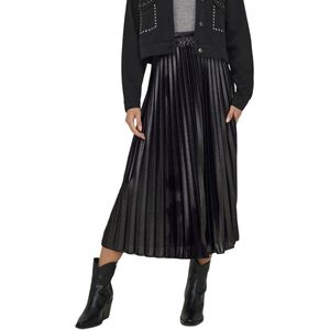 Rok - Plissérok - Effen - Gevoerde Zoom - Elastische Taille