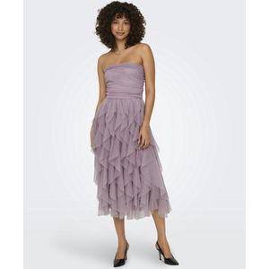 ONLY - ONLSKY - Cocktailjurk - Purper - Strapless/off-shoulder