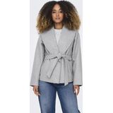 Only Jas Onlaugusta Life Short Coat Otw Noos 15314352 Light Grey Melange Dames