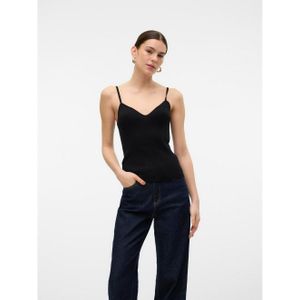 VERO MODA Gebreide damestrui, zwart, XS