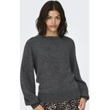 Trui - Mélange - Knitwear - Lange Mouw - Opstaande Kraag - Normale Pasvorm