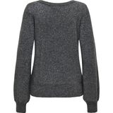 Trui - Mélange - Knitwear - Lange Mouw - Opstaande Kraag - Normale Pasvorm