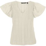 VERO MODA - Blouse 'Naja' - Crème - Blouseshirt - Slanke Pasvorm