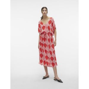 Vero Moda - A-lijn Jurk - Rood - 100% Viscose