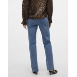 Straight-fit Jeans - Rinse Wash - 79% Katoen - Hoge Taille