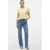 Straight-fit Jeans - Rinse Wash - 79% Katoen - Hoge Taille
