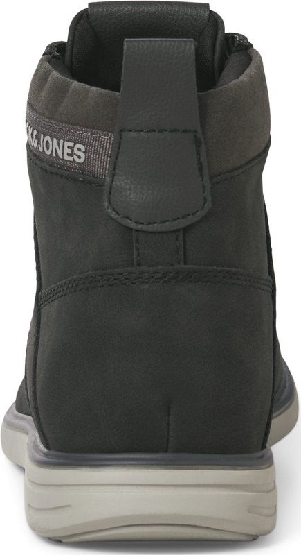 Veterboots - Imitatieleer - Zwart - Snoersluiting - Ronde Neus