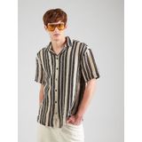 Only & Sons - Onsdani Crochet SS - T-shirt - Cloud Dancer - Normale Pasvorm, Knoopsluiting, Stationkraag, Korte Mouwen