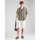 Only & Sons - Onsdani Crochet SS - T-shirt - Cloud Dancer - Normale Pasvorm, Knoopsluiting, Stationkraag, Korte Mouwen