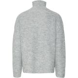 VERO MODA - Gebreide Pullover - Grijs - Hoge Hals - Lange Mouwen