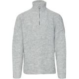 VERO MODA - Gebreide Pullover - Grijs - Hoge Hals - Lange Mouwen