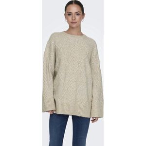 JDY - Gebreide Pullover - O-hals - Lange Mouwen - Geribde Manchetten - Knit Fit