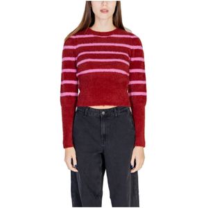 Only, Dames, Truien, Rood, Maat: L Leer,