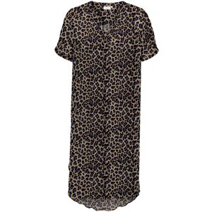 ONLY CARMAKOMA - Blousejurk - Zwart - Viscose - Midi-lengte