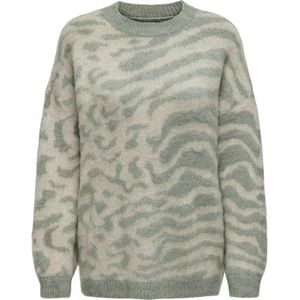 Only Onlwild Ls Jq Long o-Neck Cc Knt Dames Trui