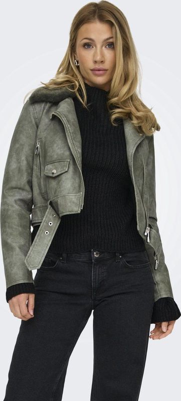 ONLY Lederimitatjacke »ONLMACY WASHED BIKER CC OTW«