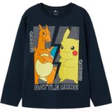 Pokémon - Top - Blauw - Jersey - Lange Mouwen