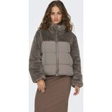 Korte Gewatteerde Jas - Dames - Imitatiebont - Winterjassen