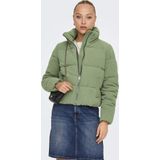 Onlnewdolly - Puffer Jacket - Kort - Hoge Opstaande Kraag - Lange Mouwen - Zwart