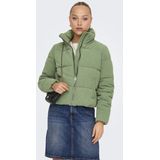 Onlnewdolly - Puffer Jacket - Kort - Hoge Opstaande Kraag - Lange Mouwen - Zwart
