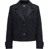 Onlvaleria - Jas - Kort - Teddy - Omkeerbaar - Knoopsluiting - Zwart