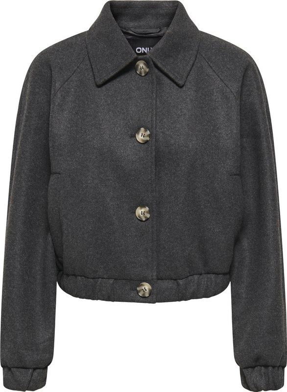 Only - Nancy Life - Damesblouson - Mêlee - Boxy Fit - Korte Lengte - Raglanmouwen