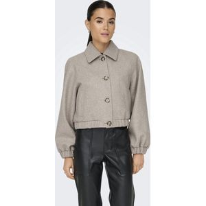 Only Jas Onlnancy Life Collar Jacket Cc Otw 15321922 Simply Taupe/melange Dames