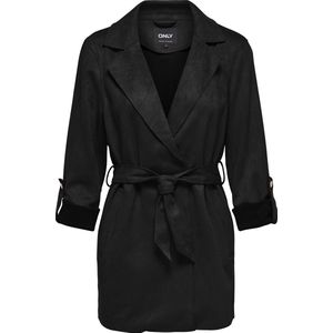 Onldiane - Jas - Omkeerbaar - Lange Mouwen - Riemsluiting - Lang