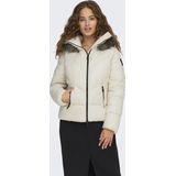 Puffer Jacket - Groen - Polyester - Hoge Hals - Lange Mouwen - Ritssluiting