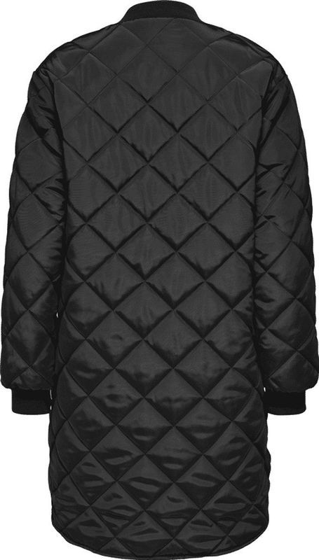 Only - Onljeica Quilted Zip - Jas - Zwart - Gewatteerd