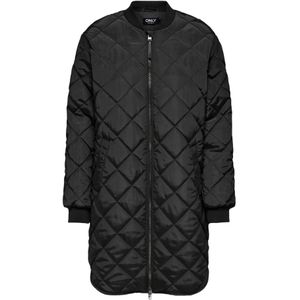 Only - Onljeica Quilted Zip - Jas - Zwart - Gewatteerd