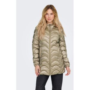 Dames - Gewatteerde Jas - Zwart - Lichtgewicht - Capuchon