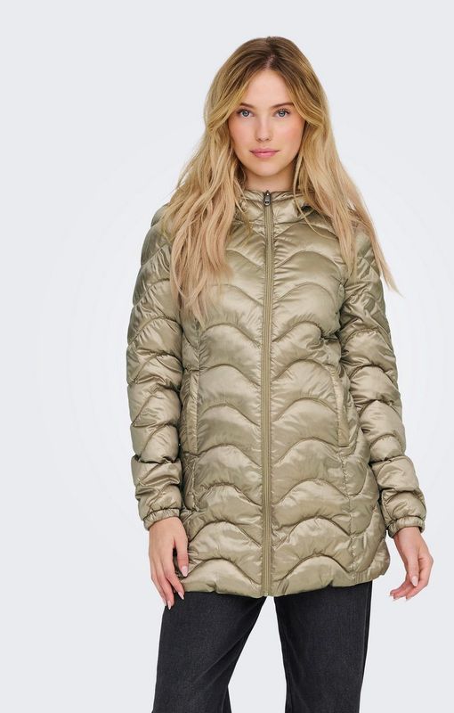 Alleen - Gewatteerde Jas - Dames - Kleur - Materiaal